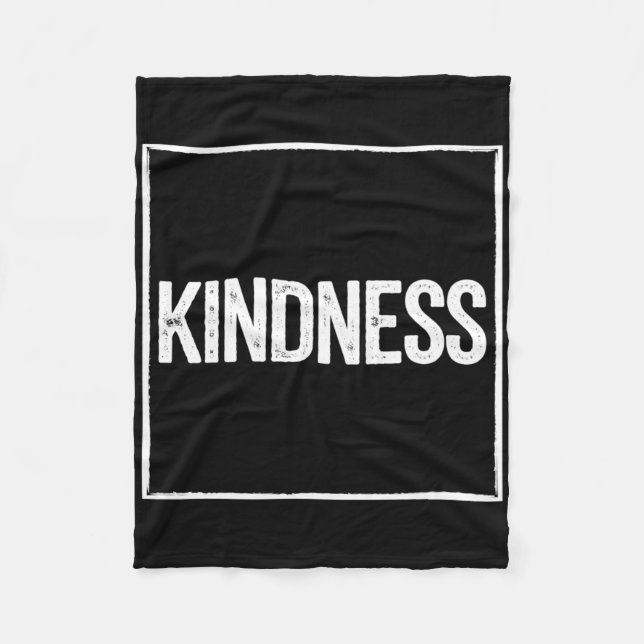 Kindness Sticker  Fleece Blanket (Front)