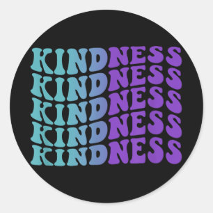 Kindness, Suicide Prevention Awareness  Classic Round Sticker