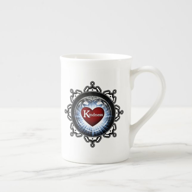 Kindness Symbol Bone China Mug (Right)