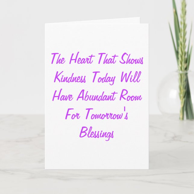 Kindness Thank You Card (Front)