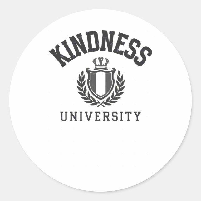 Kindness University - Dark Colour Font Sticker  (Front)