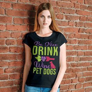 Kindness & Wine Dog Tee