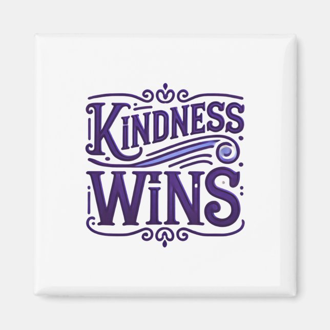 Kindness Wins Sticker  Magnet (Front)