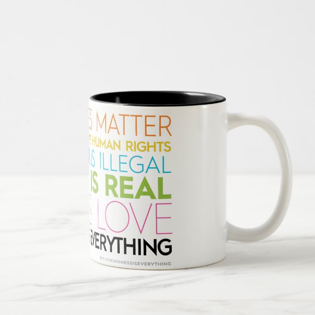 #KindnessIsEverything Two Toned Mug (Right)