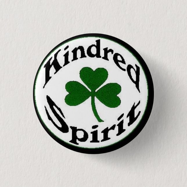 Kindred Spirit White Button (Front)