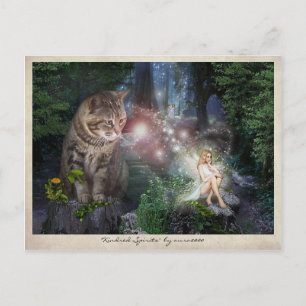 Kindred Spirits 🧚♀️😽 Postcard