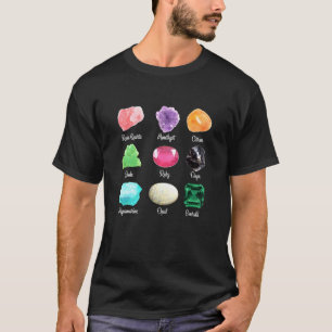 Kinds Of Crystals Crystal Healing Spiritual Crysta T-Shirt