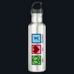 Kinesiologist Peace Love Kinesiology 710 Ml Water Bottle<br><div class="desc">Peace Love Kinesiology. A cute kinesiologist gift for person who works in a human kinesiology office or practice. Order these now for your centre.</div>