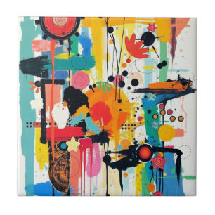 Kinetic Colour Burst Ceramic Tile