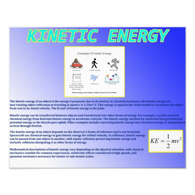 Kinetic Energy Photo Print (Front)