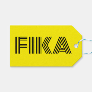 Kinetic Fika Yellow and Black Gift Tags