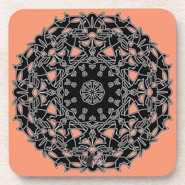 Kinetic Octa Glyph Dusk Coaster (Front)