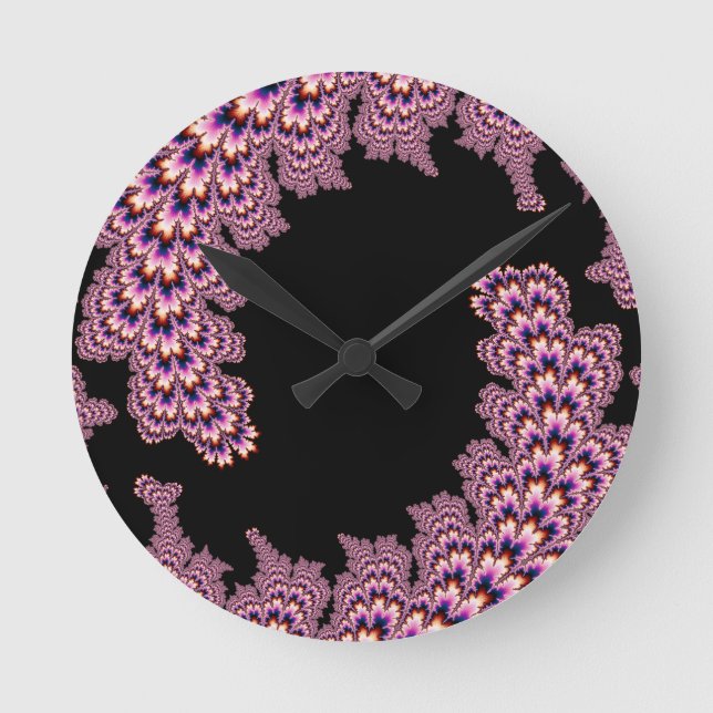 Kinetical - Mandelbrot Art Round Clock (Front)