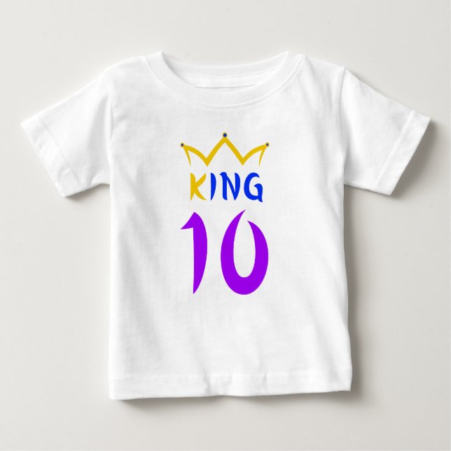 King 10 baby T-Shirt (Front)