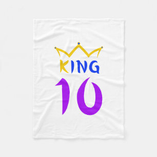 King 10 fleece blanket