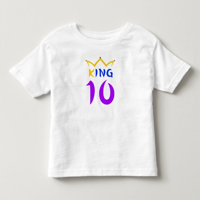 King 10 toddler T-Shirt (Front)