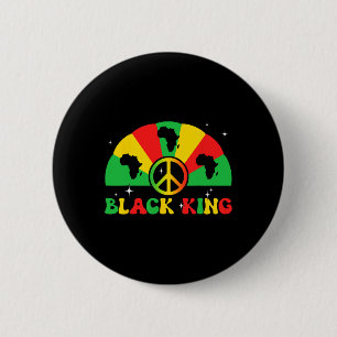 King African American Juneteenth 1865 Black Histor 6 Cm Round Badge