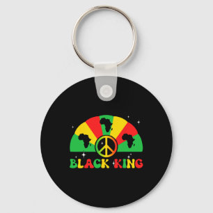 King African American Juneteenth 1865 Black Histor Key Ring
