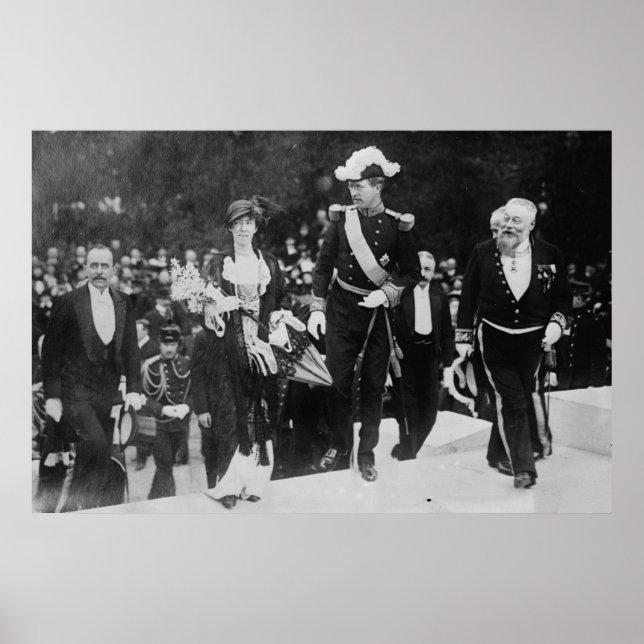 King Albert & Queen Elizabeth Ghent expo 1913 Poster (Front)