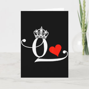 King & Queen Of Hearts Matching Couple Saint V Card