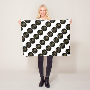 King and Crown Royal Emblem Fleece Blanket