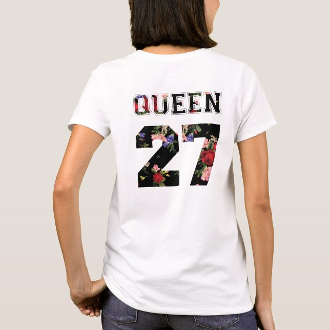 king and queen couple T-Shirt (Back)