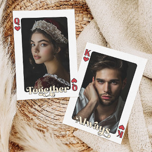 King and Queen Custom Couple Photo Valentines Day Holiday Card