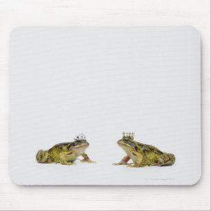 King and Queen frog looking at each other Mouse Pad
