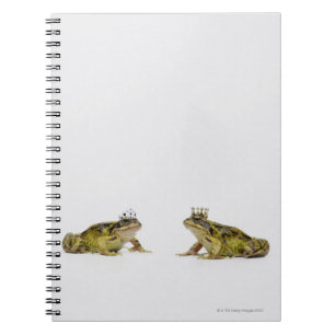 King and Queen frog looking at each other Notebook