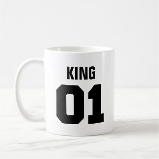 King and Queen | Modern Typography Coffee Mug