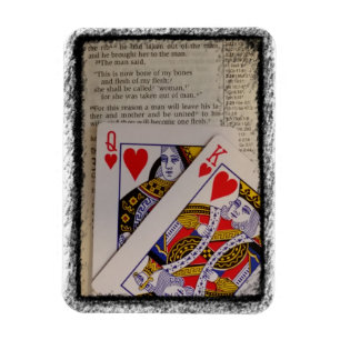 King and Queen of Hearts Genesis Bible Quote Magnet