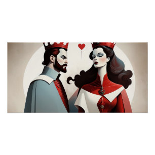 King and Queen of Hearts Poster