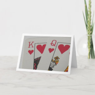 King and Queen of Hearts Valentine's or Love Card