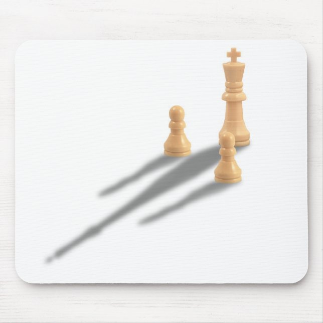 King and two Pawns Mouse Pad (Front)