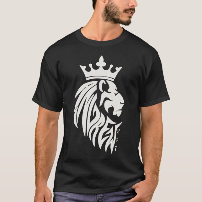 King Andrew black t-shirt (Front)