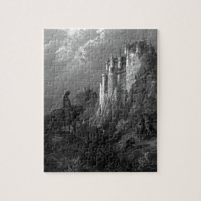 King Arthur and Camelot by Gustave Doré’ 1868 Jigsaw Puzzle (Vertical)