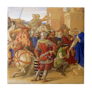 King Arthur and Knights of the Round Table Ceramic Tile