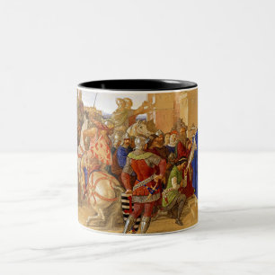 King Arthur and Knights of the Round Table Two-Tone Coffee Mug