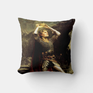King Arthur by Charles Ernest Butler Cushion