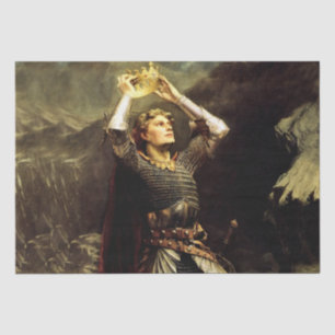 King Arthur by Charles Ernest Butler Tissue Paper
