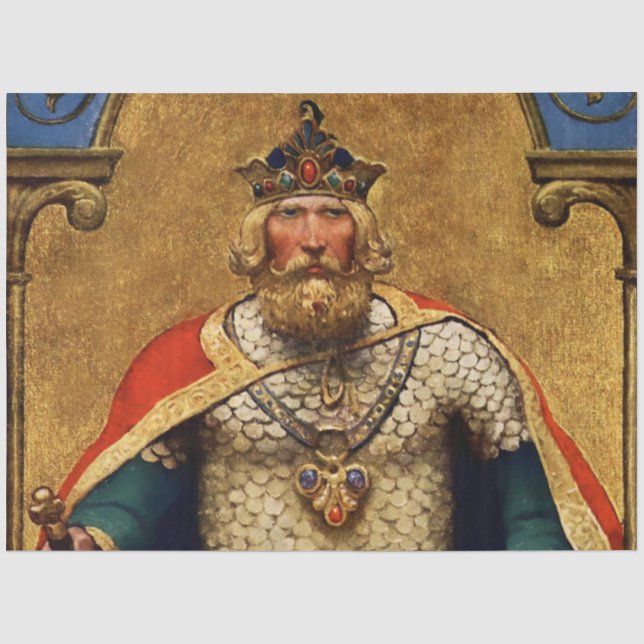 “King Arthur” by NC Wyeth Tissue Paper (Front)
