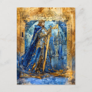 King Arthur Celtic Legendary King of Camelot Postcard