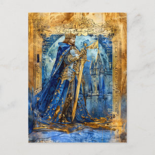 King Arthur  Celtic Legendary King of Camelot Postcard