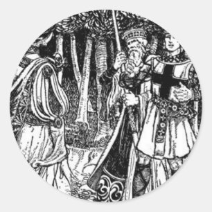King Arthur Classic Round Sticker