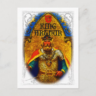 King Arthur Enthroned Postcard