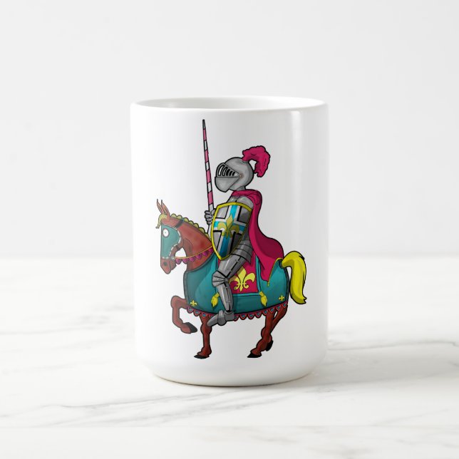 King arthur medievil knight and horse coffee mug (Center)