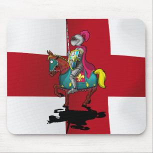 King arthur medievil knight and horse mouse pad
