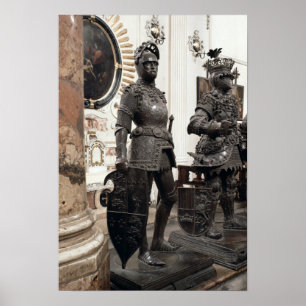 King Arthur, statue from the tomb of Maximilian Poster