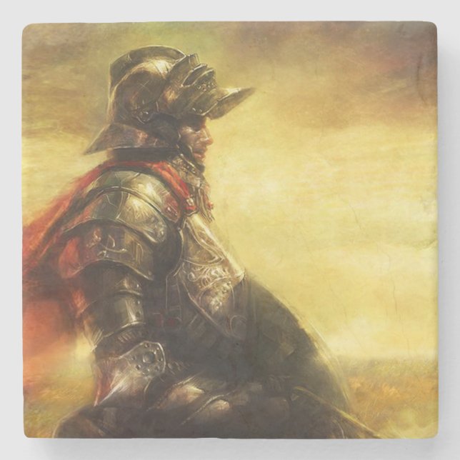 King Arthur stone coaster (Front)