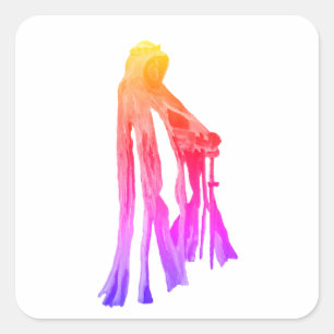 King Arthur Tintagel  Square Sticker